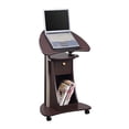 thumbnail image 3 of Techni Mobili Chariot de Rangement Réglable Roulant Assis-Debout pour Ordinateur Portable Médical, Chocolat, B005, 3 of 11