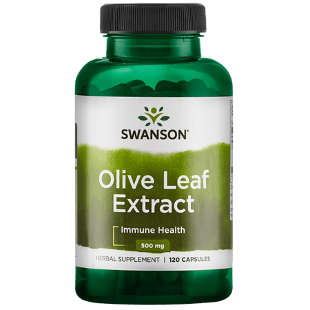 Swanson Olive Leaf Extract Capsules, 500 mg, 120