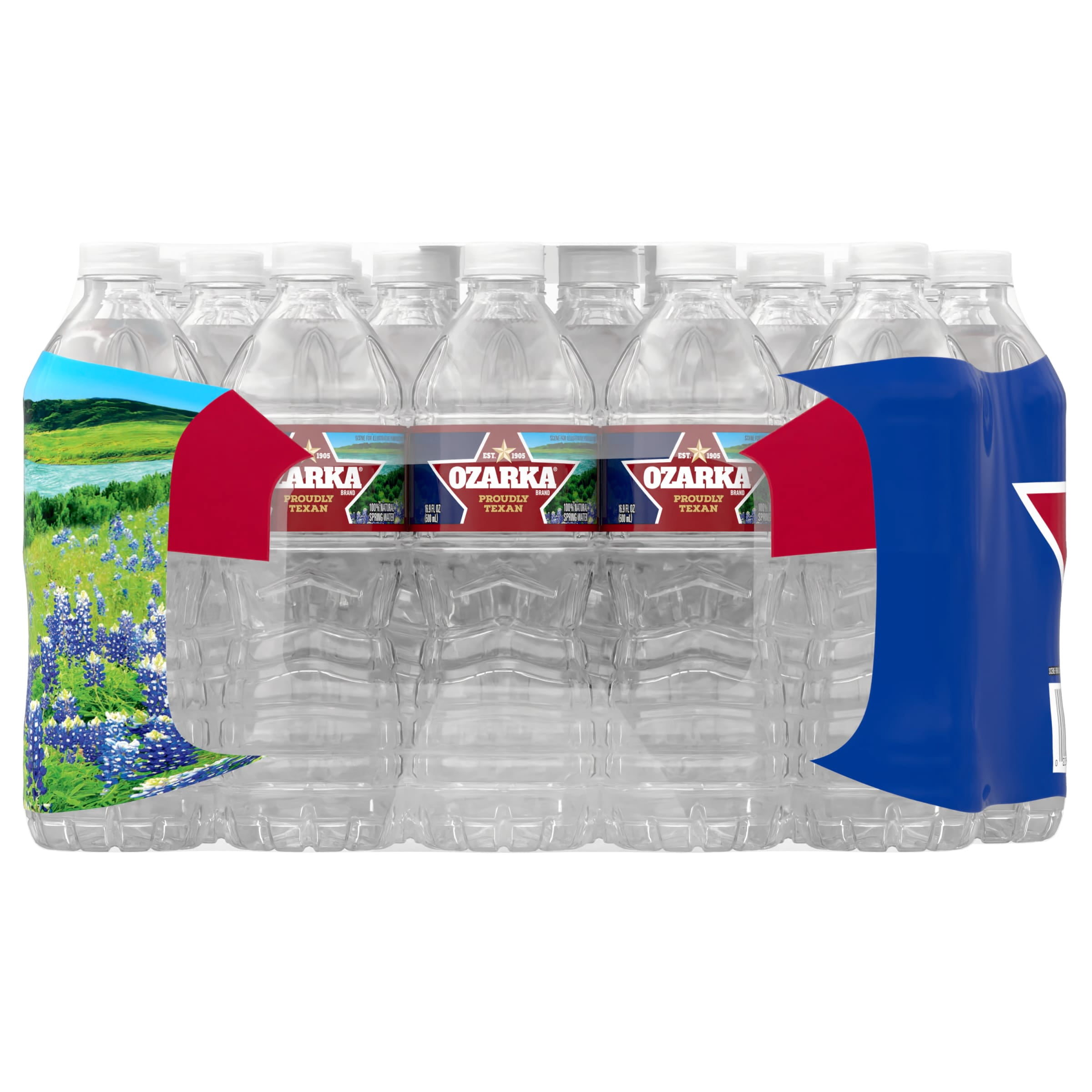 Ozarka Texas Spring Water, 16.9 fl oz, 35-Pack Plastic Bottles