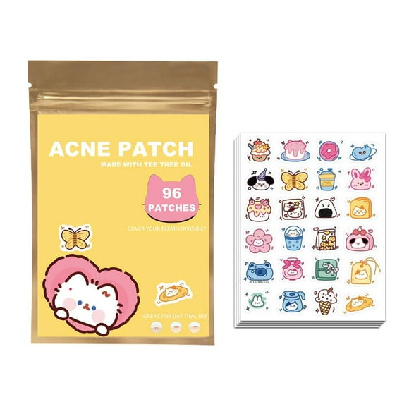 96pcs PE Colorful Acne Patch Concealer Patch Acne Acne Patch Cartoon Cover And Light Mark Acne U5J4