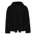 thumbnail image 6 of Yigetop Faux Fur Jacket Women Women Faux Pelt Coat Elegant Thick Warm New Fashion Outerwear Fake Pelt Jacket Fur Coat Women Black L, 6 of 8