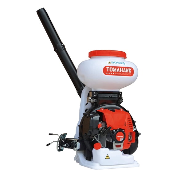 TOMAHAWK Motorized 4 Gallon Fertilizer Broadcast Spreader, Spreader Only