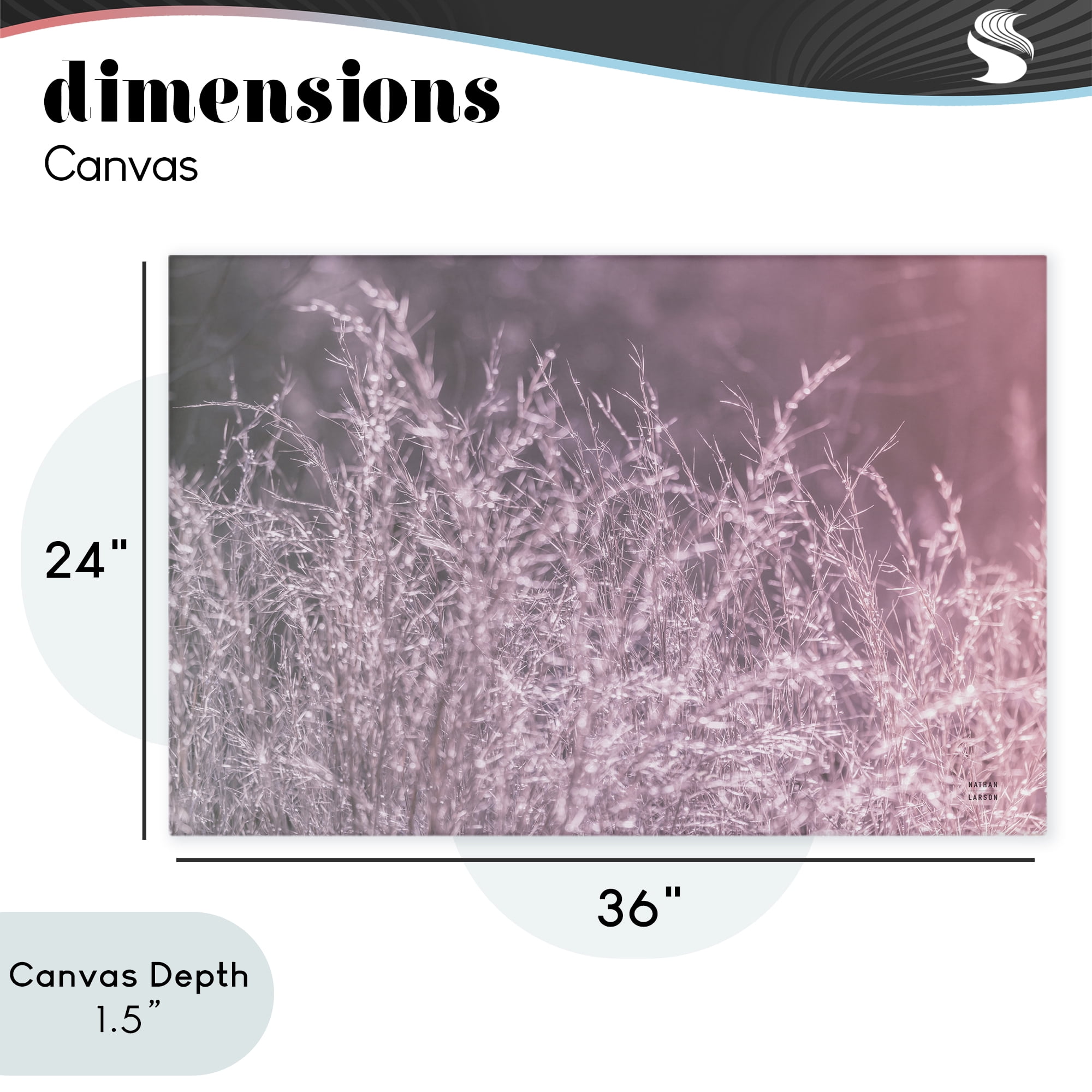 Stupell Industries Pink Morning Gentle Meadow Canvas Wall Art, design by Nathan Larson