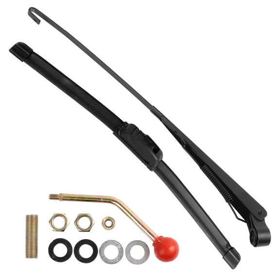 UTV Windshield Wiper Kit Hand Operated Manual Windshield Wiper Blades for Polaris Ranger RZR Can Am Maverick X3 Commander Defender Pro Golf Cart