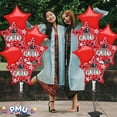 thumbnail image 5 of PMU Graduation Bouquet with (3) 18 Inch Congrats Grad Star & (3) 22 Inch Solid Star Shape Red Mylar Balloons Pkg/6, 5 of 6