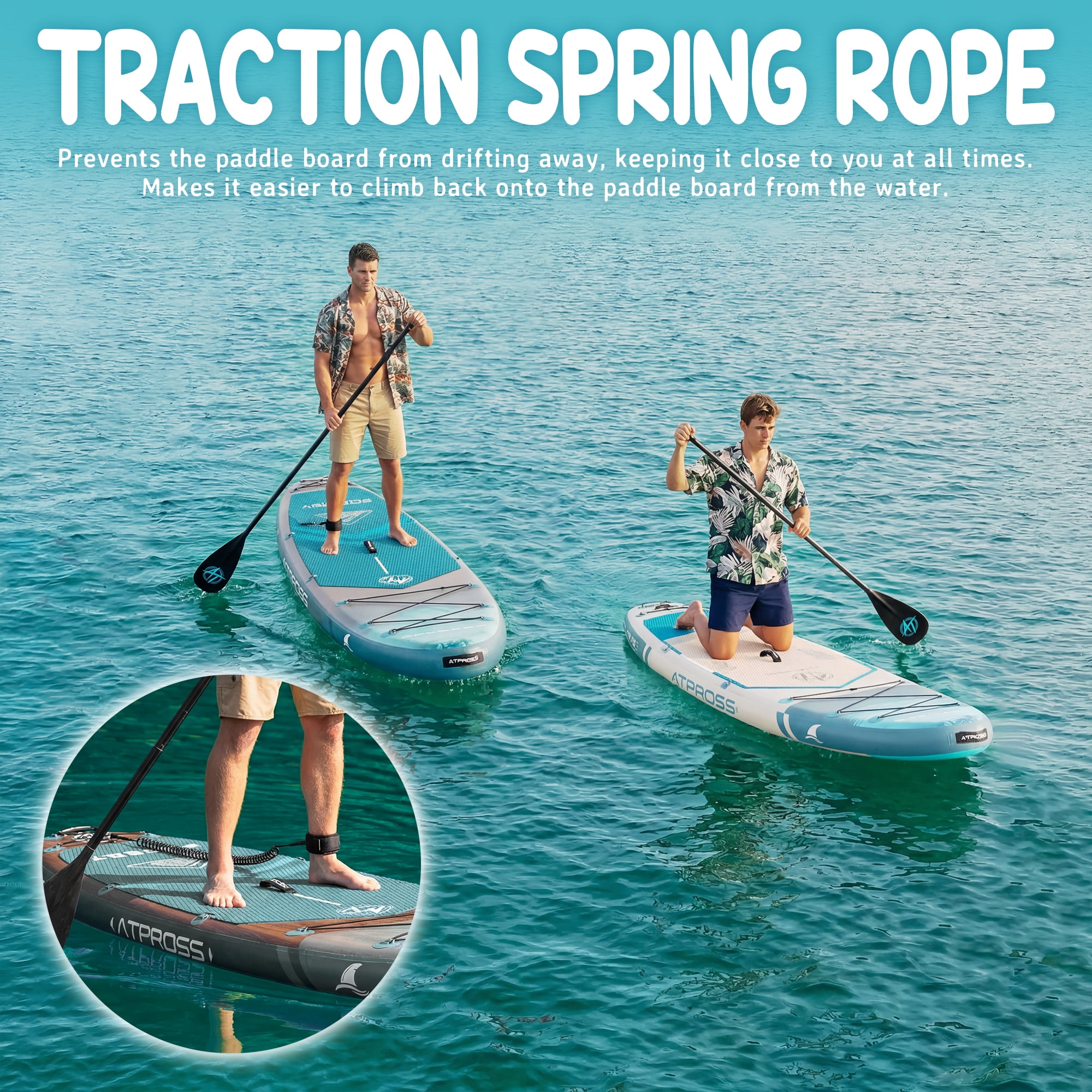 Ultifit Inflatable Paddle Board Extra Wide 450 Lbs Capacity Anti-Slip Design with SUP Accessories and Seat 11'6" x 35"