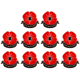thumbnail image 1 of Broches Flores Con Clip Solapa Metal para El Día Del Recuerdo (C) Rojo, 1 of 2