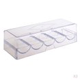 thumbnail image 1 of Tachiuwa 2 Pieces Clear Acrylic Chip Rack with Cover Casino Chip Tray with Cover, 1 of 9