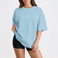thumbnail image 6 of SUNBS Plus Size Tops for Women Workout T Shirts Short Sleeve Spring Tee Summer Clothes,Sizes S-3XL, 6 of 8