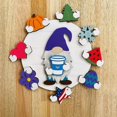 thumbnail image 4 of Farmhouse Wreath Replaceable Seasonal Gnome Goblin Welcome Card Porch Hanging Pendant, Christmas Household Pendant, 4 of 9