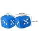 thumbnail image 5 of Fash 2-pack Car Styling Fuzzy Dice Dots H Rat Auto S Interior Car Rats (), 5 of 5