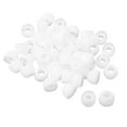 thumbnail image 1 of Unique Bargains 50 Pcs White In Ear Soft Silicone Earbuds Cap Pads Tip Cover Replacement, 1 of 1