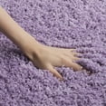 thumbnail image 5 of SAFAVIEH Laguna Neven Solid Shag Area Rug, Lilac, 5'3" x 5'3" Square, 5 of 6