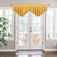 thumbnail image 2 of Yellow Ochre Blackout Curtain Valances with Rod Pocket for Windows, Suitable for Living Room, Kitchen and Bedroom (59 X 20 Inch, 1 Panel), 2 of 9