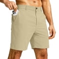 thumbnail image 5 of Golf Shorts for Men Stretch Shorts for Work Casual Hiking Multiple Pockets Flat Front Beige M, 5 of 6