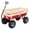 Red White, variant on Garden Wagon Iron Wood Four Wheel, 97x43x78cm