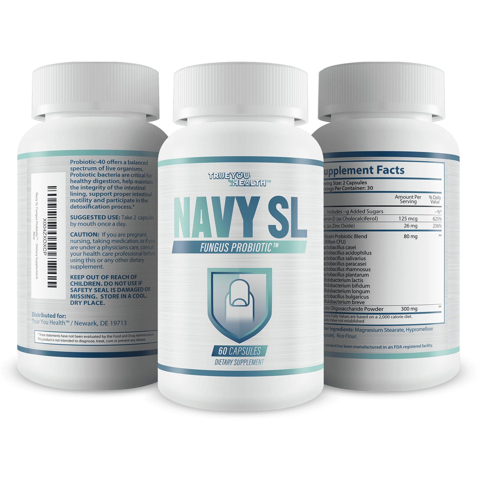 Navy SL Fungus Probiotic - Our Best Toenail Fungus Probiotic for Clear Nails - Probiotics Immune Support - Fight Off Fungi From The Inside Out - Navy Seal Toe Nail Fungal Treatment Fungal Pills