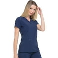 thumbnail image 5 of Dickies EDS Essentials Scrubs Top for Women Mock Wrap Plus Size DK625, 3XL, Navy, 5 of 8