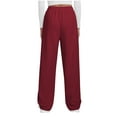 thumbnail image 4 of Dianli Sweatpants Women Womens Jogger Pants Soft Sweatpants Petite Loungewear Trousers Regular with Pockets Girls Sweatpants Christmas Clearance G Wine, 4 of 6