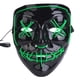 thumbnail image 2 of Accesorio de máscara de iluminación de alambre aterrador de payaso para disfraz de Halloween Cosplay Partygreen, 2 of 8