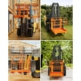 thumbnail image 5 of Forklift Safety Cage,Forklift Man Basket 1200lbs Capacity, Foldable Forklift Work Platform,36'' x 36'' Foldable Forklift Work Platform for 1-2 People with with Chain and Safety Lock, Perfect for Aeria, 5 of 8