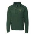 thumbnail image 2 of Men's Cutter & Buck Heather Green Green Bay Packers Mainsail Sweater-Knit Big & Tall Half-Zip Pullover Jacket, 2 of 3