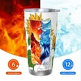 thumbnail image 5 of KLL Plump Sunflower And Sketch Print 40oz Stainless Steel Insulated Car Cup with Spillproof Lid - Keep Your Drink Hot or Cold on the Go-Without Straw, 5 of 8