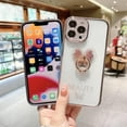 thumbnail image 5 of Compatible with iPhone 14 Plus with Kickstand Bling Diamond Glitter Butterfly Clear Back Soft TPU Case with Ring Holder Stand Shiny Sparkly Protective Phone Case for Women Girls Blue, 5 of 9