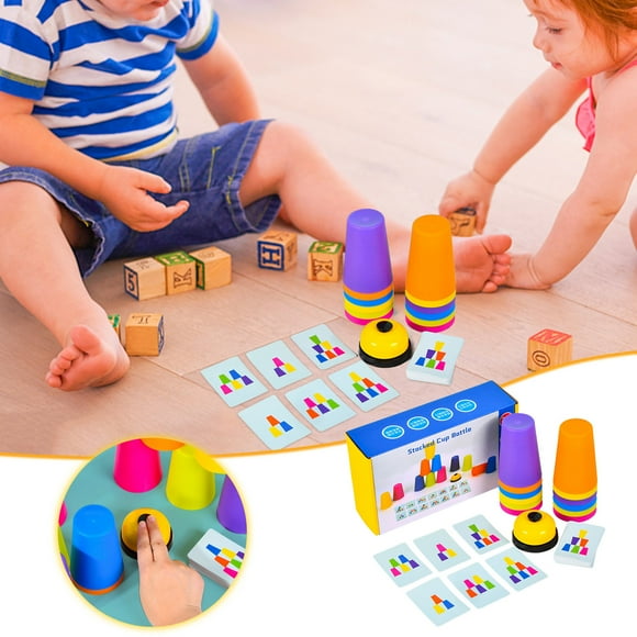 Juguetes de piscina, juguetes para bebés, juguetes para niños pequeños, capacidad intelectual de los niños contra el apilamiento de vasos, competencia de velocidad de las manos, apilamiento de vasos y
