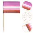 thumbnail image 3 of 100pcs Rainbow Flag Toothpick LGBT Flag Picks Country Flag Picks for Dessert Fruit, 3 of 9
