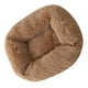 thumbnail image 2 of Cama para perros y gatos, cálida perrera de peluche, saco de dormir para cachorros, colchón Marrón claro S, 2 of 9