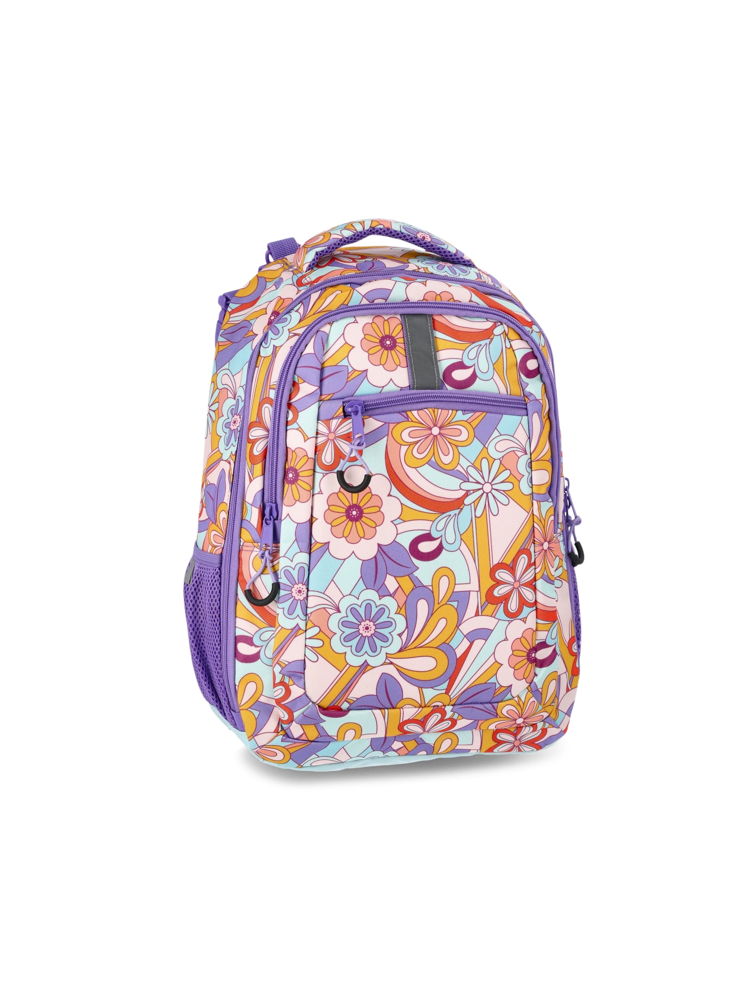 Wonder Nation Girls' Adaptive 17" Daisy Dreams Backpack, Purple
