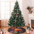thumbnail image 7 of Yiaed Butterfly Sitting on a Flower Print Christmas Tree Skirt , Tree SkirtsTree Mat for Christmas Winter Holiday Indoor Decorations-48", 7 of 7