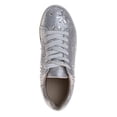 thumbnail image 6 of Badgley Mischka Girls Glitzy Sneakers. (Little Kids Big Kids), Silver, Size: 12, 6 of 6