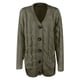 thumbnail image 1 of Chaquetas y abrigos casuales con capucha sin mangas para mujer, cárdigans de punto de color liso, suéteres holgados de manga larga con bolsillos y botones, abrigo, blusa de poliéster para mujer, 1 of 4