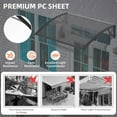 thumbnail image 5 of 40"x80" Patio Awnings Sun Shae Canopy Black Bracket & Transparent Panel Sun Shutter, 5 of 9
