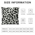 thumbnail image 5 of White Grey Leopard Print Pillow Covers Snow Cheetah Throw Pillow Covers Pillow Cases Square Cushion Covers for Home Couch Bed Sofa Chair Decor, 5 of 5