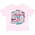 thumbnail image 3 of Inktastic Cheer Word Salad with Megaphone and Stars Girls Toddler T-Shirt, 3 of 5
