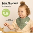 thumbnail image 2 of Pack de 8 baberos KeaBabies, pañuelo de muselina de algodón suave, 2 of 9
