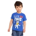 thumbnail image 2 of Bluey Toddler Graphic Americana Crewneck Tee with Short Sleeves, Sizes 12M-5T, 2 of 6