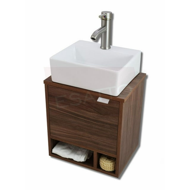 Mueble PARA BAÑO Esatto® DCNB Luft Satin con lavabo Llave y desagües