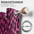 thumbnail image 6 of 1 Panel Outdoor Curtains for Patio Waterproof 54"x108" Pink Leopard Print Weatherproof Privacy Outsides Curtains, Retro Chic Abstract Animals Texture Grommet Thermal Drapes for Cabana Porch Pergola, 6 of 8