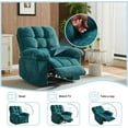 thumbnail image 5 of Oversized Swivel Recliner Chair for Living Room, Ergonomic Nursery 360° Swivel Recliner with Side Pockets, Extra Wide Manual Recliners,Upholstery Overstuffed Cloud Soft Sofa Chair, 5 of 8