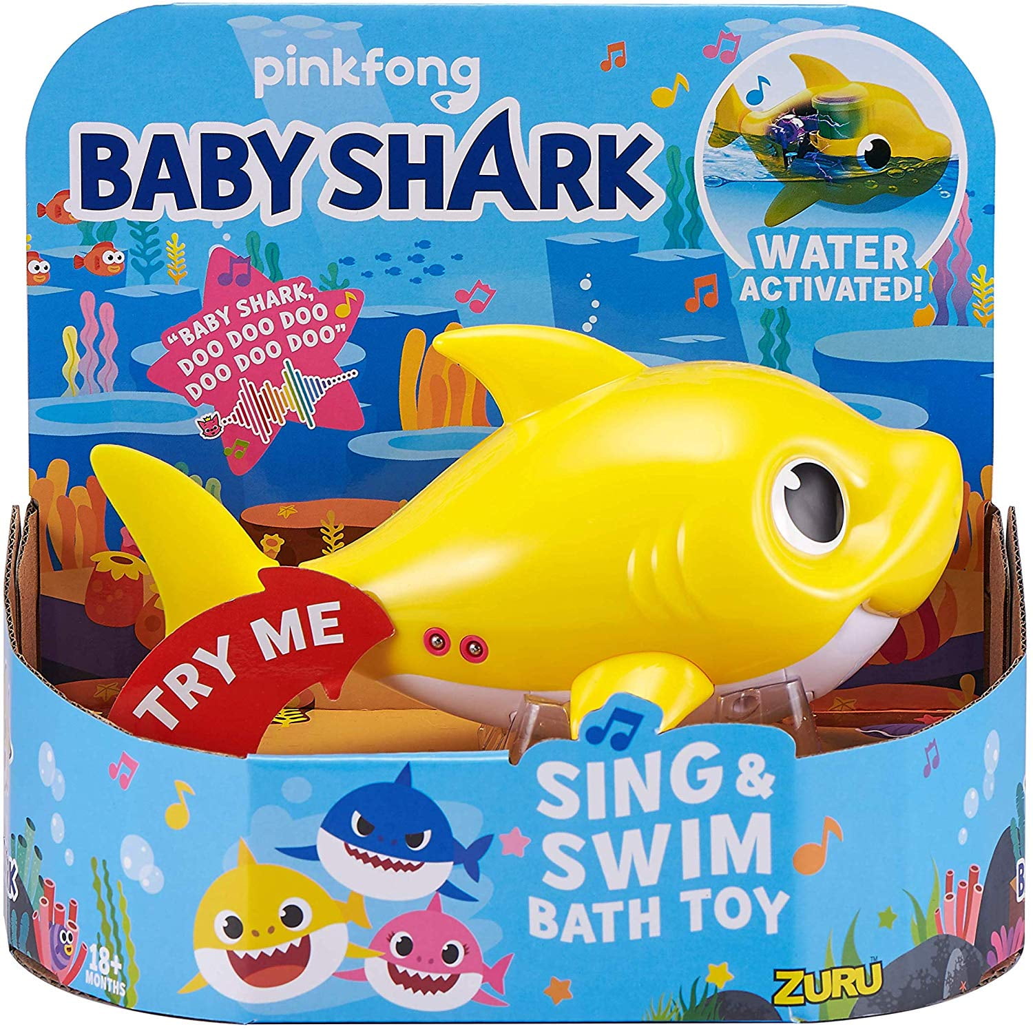 ZURU Robo Alive Junior Baby Shark Baby Bath Toy