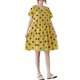 thumbnail image 1 of Mini vestido de manga corta para mujer con bolsillos estampado vintage vestido de una línea Abanopi Vestido, 1 of 7