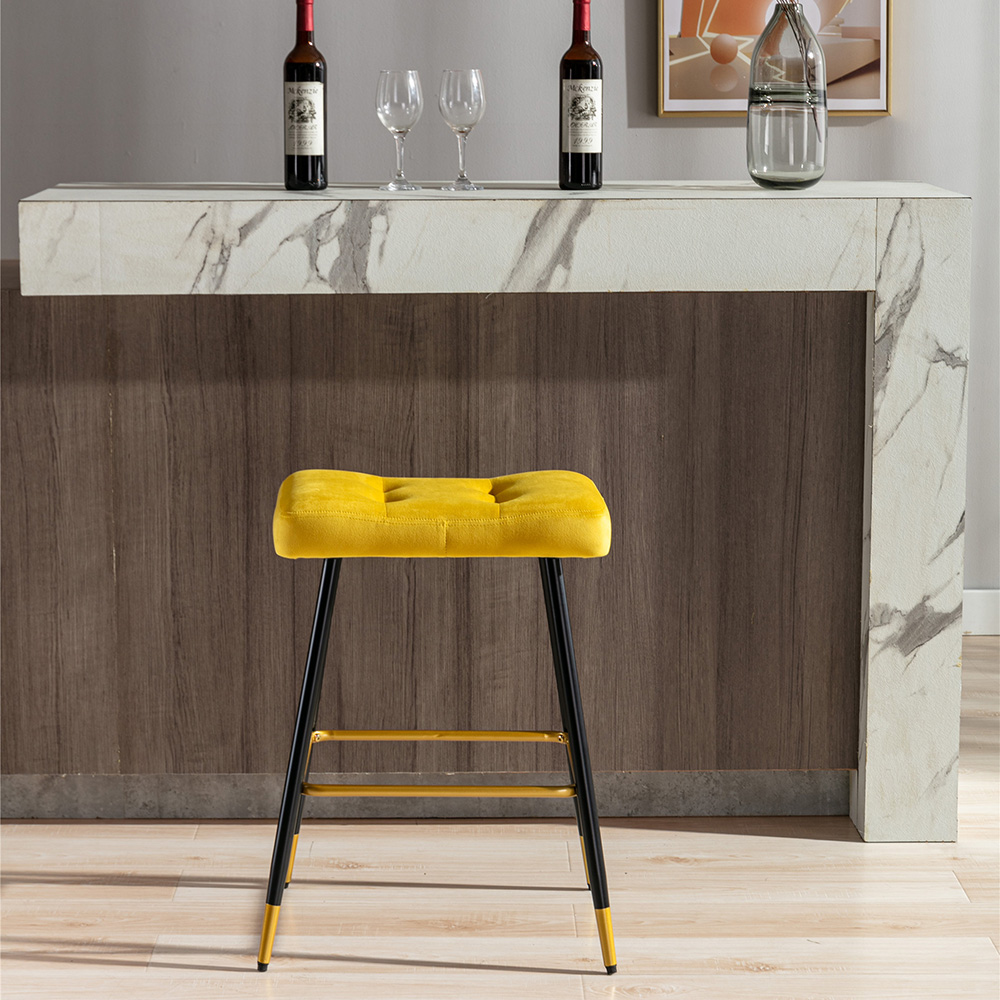 Yipa Padded Seat Bar Stools Stable Counter Height Dining Chairs