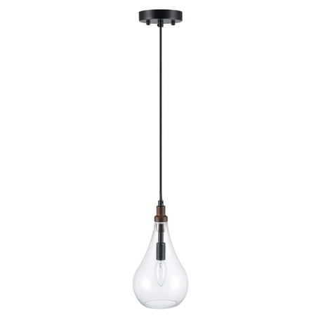 

Ceiling Light Fixture with Teardrop Glass Shade Semi Flush Mount Indoor Lighting