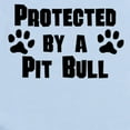 thumbnail image 2 of CafePress - Protected By A Pit Bull Body Suit - Baby Light Bodysuit, Size Newborn - 24 Months, 2 of 4