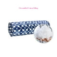 thumbnail image 5 of FBTS Prime Throw Bolster Pillows Set of 2 Navy Geometric Round 20x6 Inch Patio Neck Roll Pillows, 5 of 7