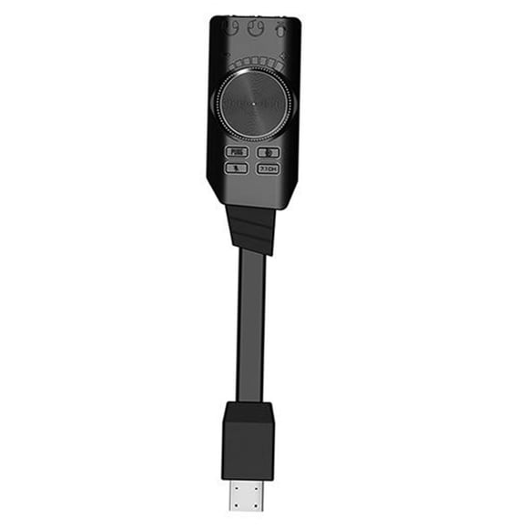 tredstone 7.1 Channel USB Sound Card Computer Laptop External Audio Adapter Card with 3.5mm Headphone Ports